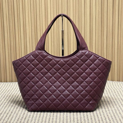 Saint Laurent Icare tote bag, crafted from quilted nappa leather.