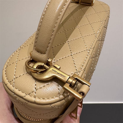 Saint Laurent Gaby Vanity Bag in a light beige