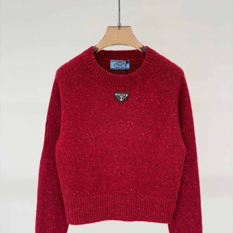 Prada melange crew-neck sweater