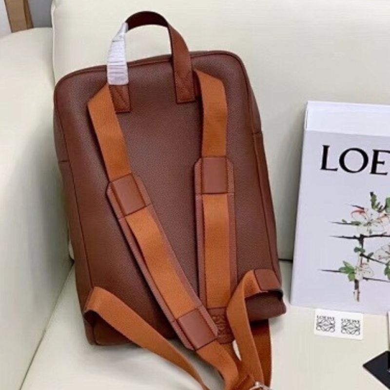 Loewe Military backpack in soft grained calfskin.