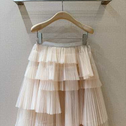 Christian Dior Mid-Length Asymmetric Pleated Skirt