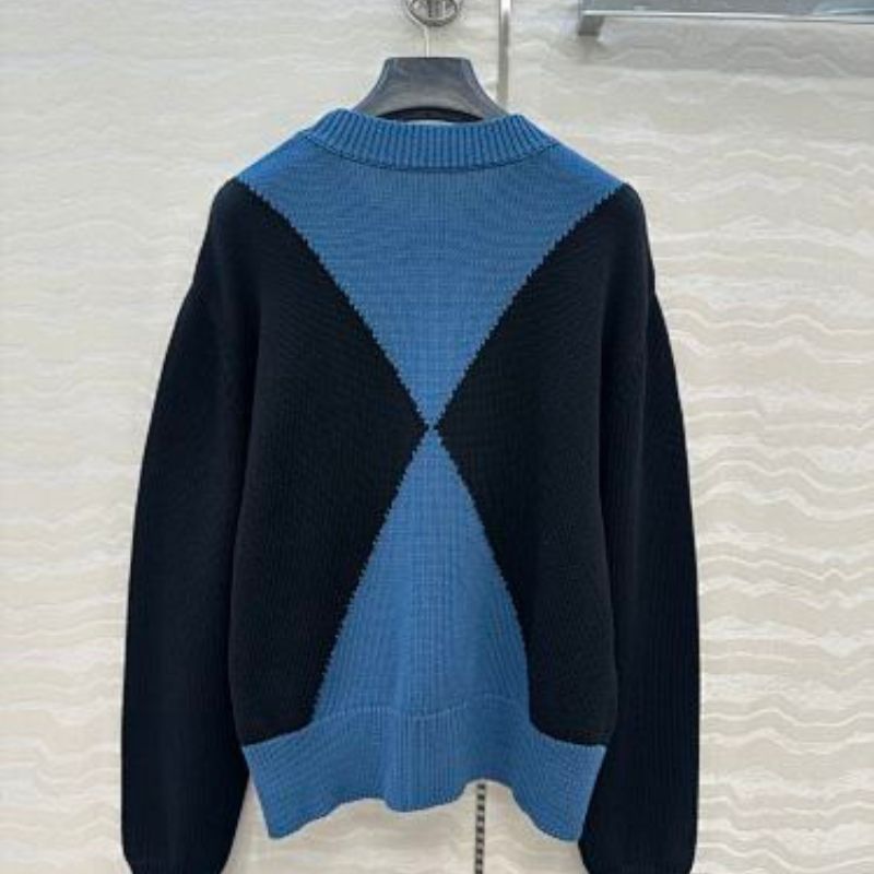 Hermès "Candy Libris" long-sleeve twillaine sweater