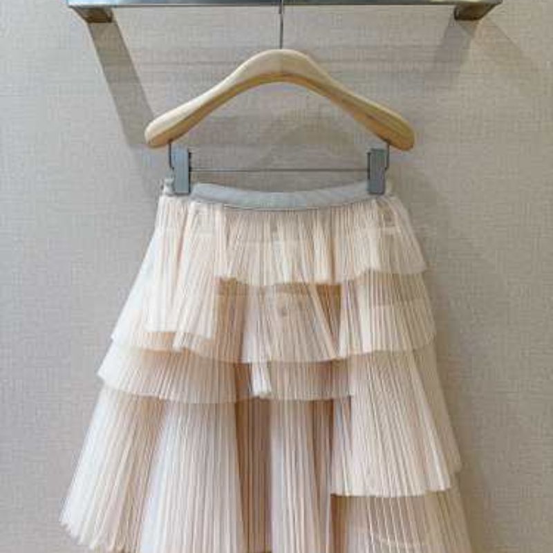 Christian Dior Mid-Length Asymmetric Pleated Skirt