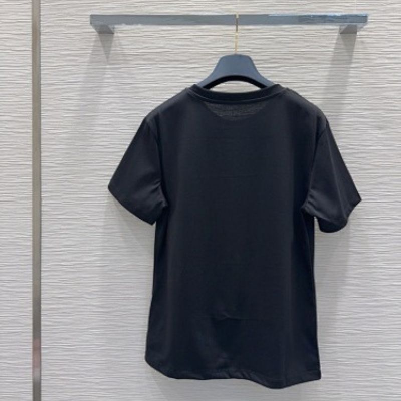 Louis Vuitton "Cats and Dogs" T-shirt in black.