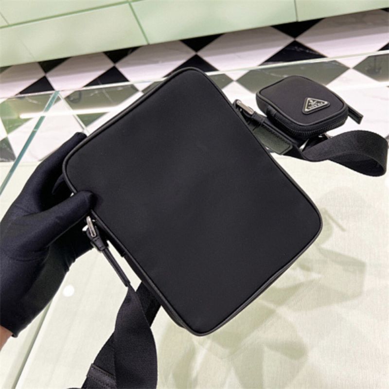 Prada Re-Nylon and Saffiano Leather Shoulder Bag,