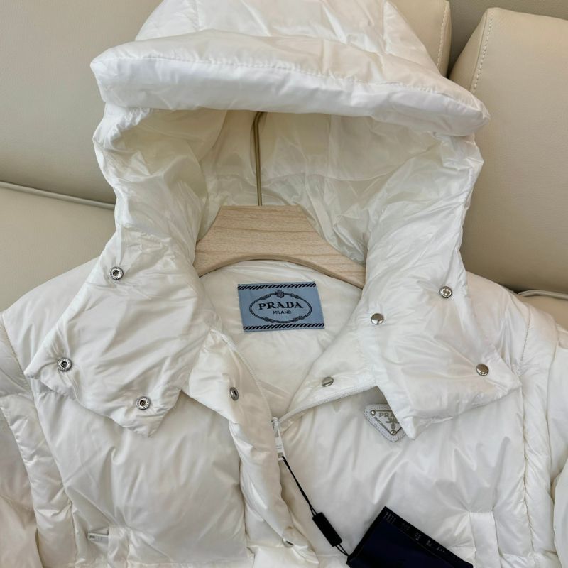 Prada Re-Nylon convertible cropped down jacket.