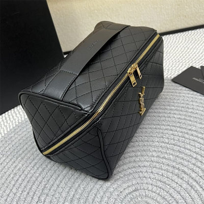 Saint Laurent Gaby Vanity Case in quilted lambskin leather