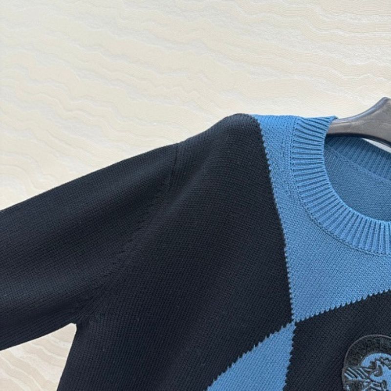 Hermès "Candy Libris" long-sleeve twillaine sweater