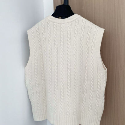 Prada cable-knit vest.