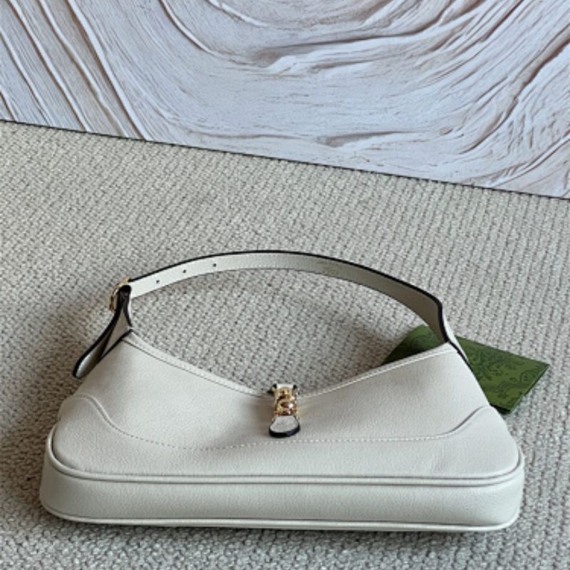 Gucci Jackie Slim medium shoulder bag in white leather