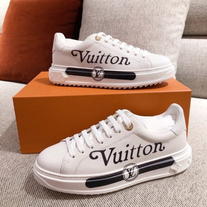 Louis Vuitton Time Out Sneakers in an all-white