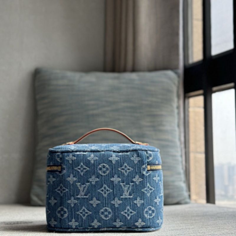 Louis Vuitton Nice Mini Vanity Case in Monogram Denim.