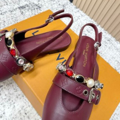 Louis Vuitton LV Vibe Slingback Flat Ballerinas