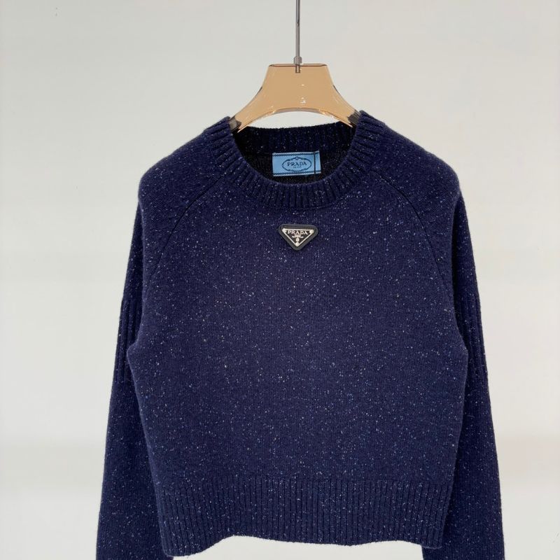 Prada melange crew-neck sweater