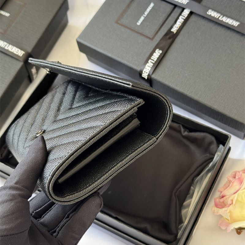 Saint Laurent Cassandre Matelassé Flap Wallet
