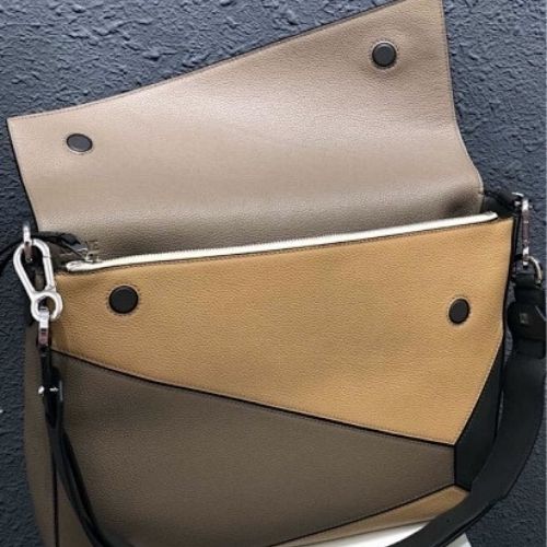 Loewe Puzzle Messenger bag in a stylish, multi-tonal