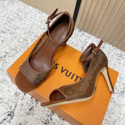 Louis Vuitton Gala Sandals in brown.