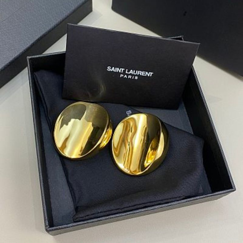 Saint Laurent Opyum Sculptural Dome Earrings