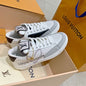 Louis Vuitton LV Charlie Sneakers in a white, grey