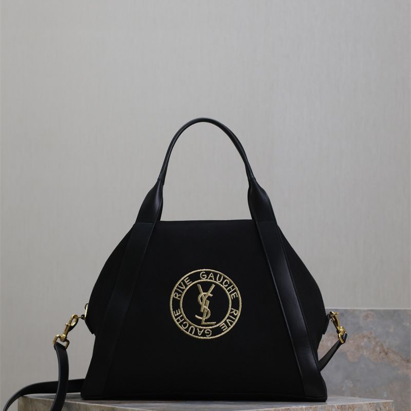 Saint Laurent Rive Gauche Bowling Tote Bag.