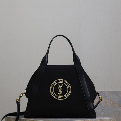 Saint Laurent Rive Gauche Bowling Tote Bag.