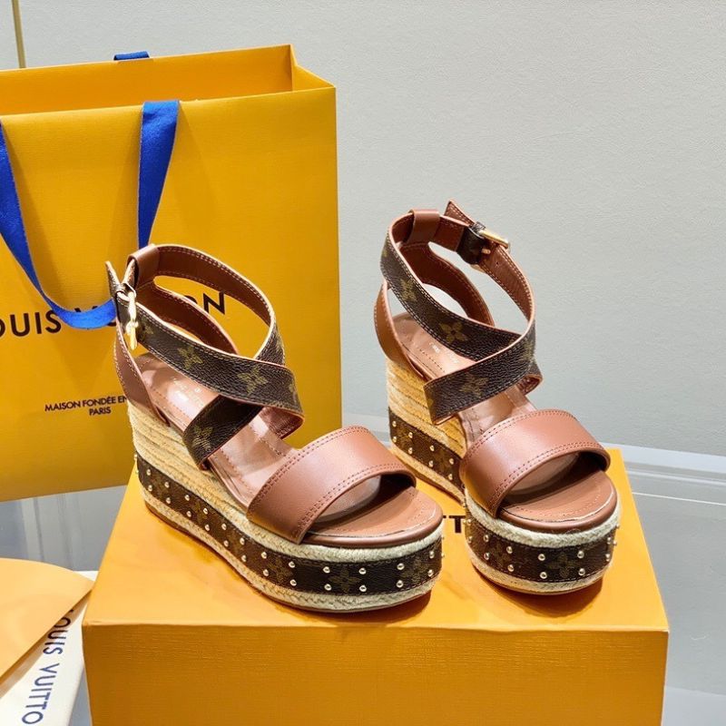 Louis Vuitton Boundary Wedge Sandal.