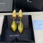 Yves Saint Laurent (YSL) statement drop earrings,