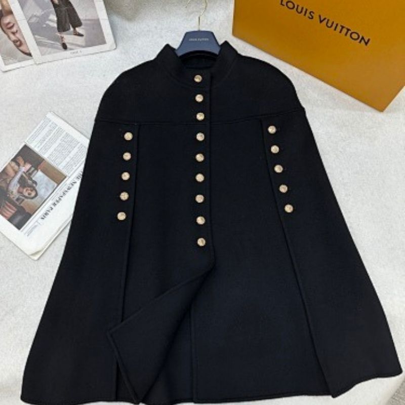 Celine Officer cape in black,