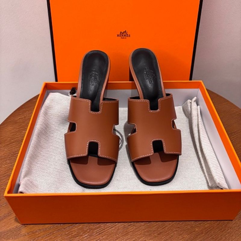 Hermès Oasis Sandals, the elegant heeled counterpart to the iconic Oran flat.