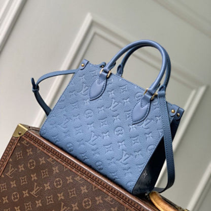 Louis Vuitton OnTheGo PM in the Blue Jean
