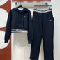 Prada cropped hoodie and sweatpants tracksuit