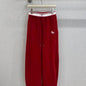 Hermès red wide-leg sweatpants or track pants