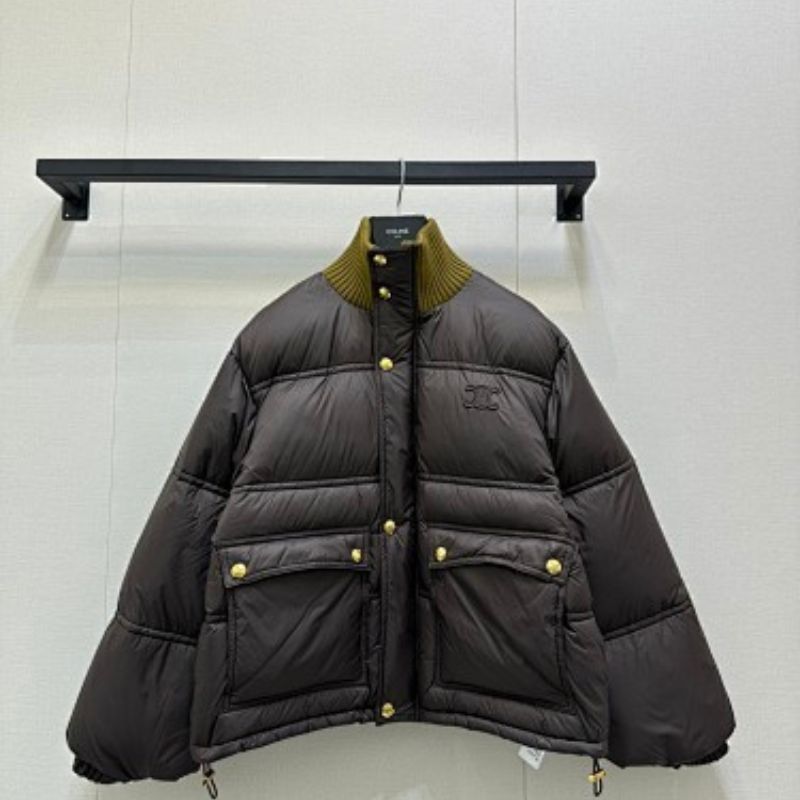 Celine Puffer Jacket in light nylon.
