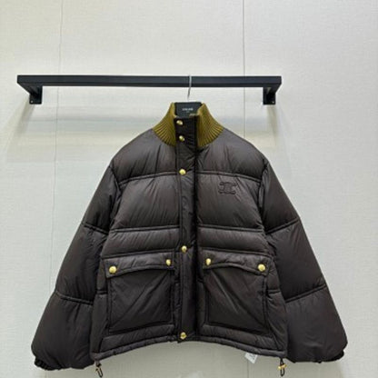 Celine Puffer Jacket in light nylon.