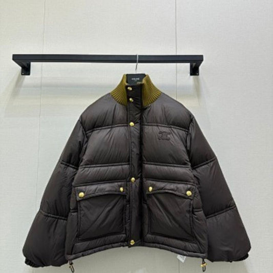 Celine Puffer Jacket in light nylon.