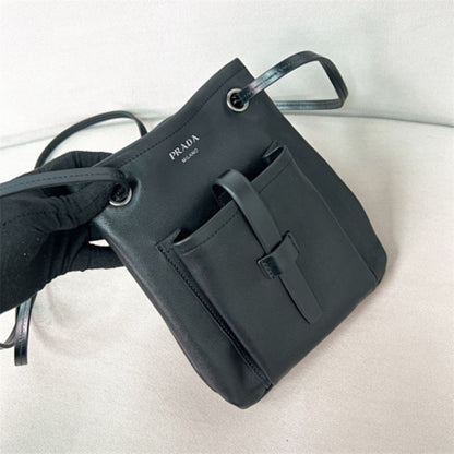 Prada Leather Mini Shoulder Bag.