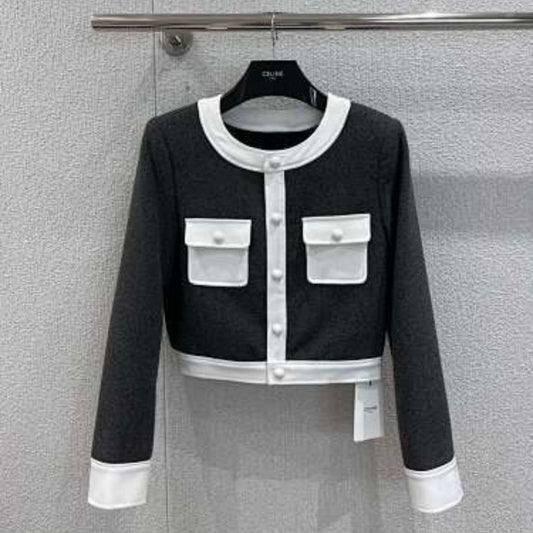 Celine "Brompton" jacket in wool cloth.