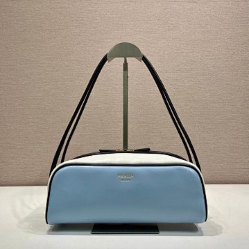 Prada Arqué Leather Shoulder Bag