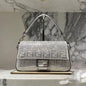 Fendi Baguette sparkling silver crystals shoulder bag