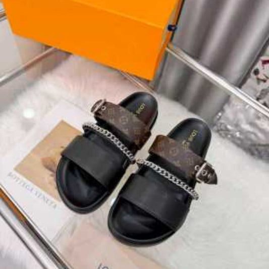 Louis Vuitton LV Vibe Comfort Mules.