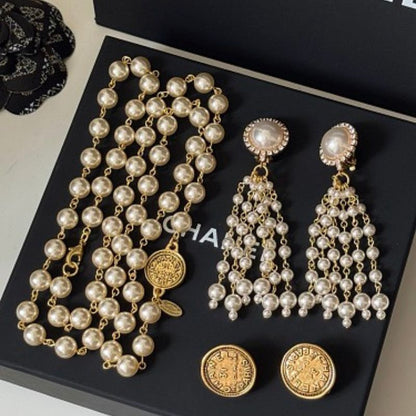 Chanel jewelry black Chanel gift box.