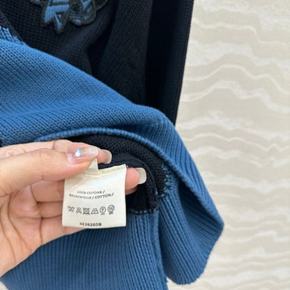 Hermès "Candy Libris" long-sleeve twillaine sweater