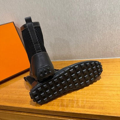 Hermès Kiatsu Sneakers in noir (black) calfskin