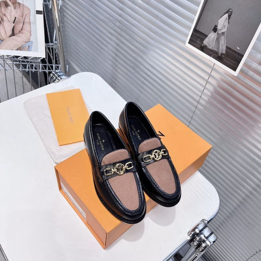 Louis Vuitton Chess Flat  brown Monogram canvas Loafers