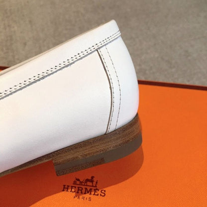 Hermès Royal Loafers in a tri-color white