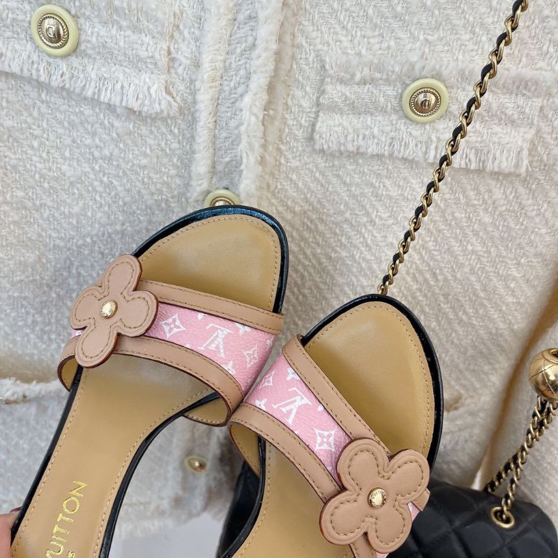 Louis Vuitton mule with a flower detail