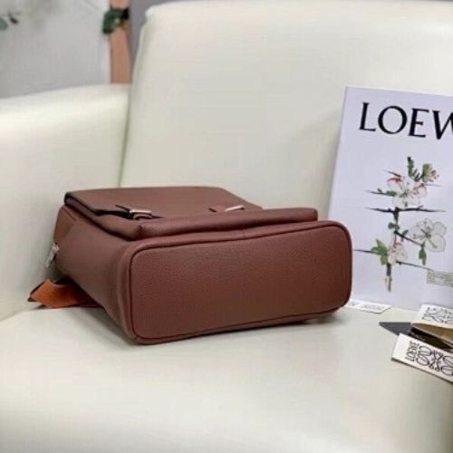 Loewe Military backpack in soft grained calfskin.