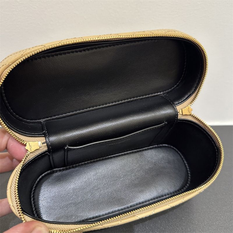 Saint Laurent Gaby Vanity Bag in a light beige