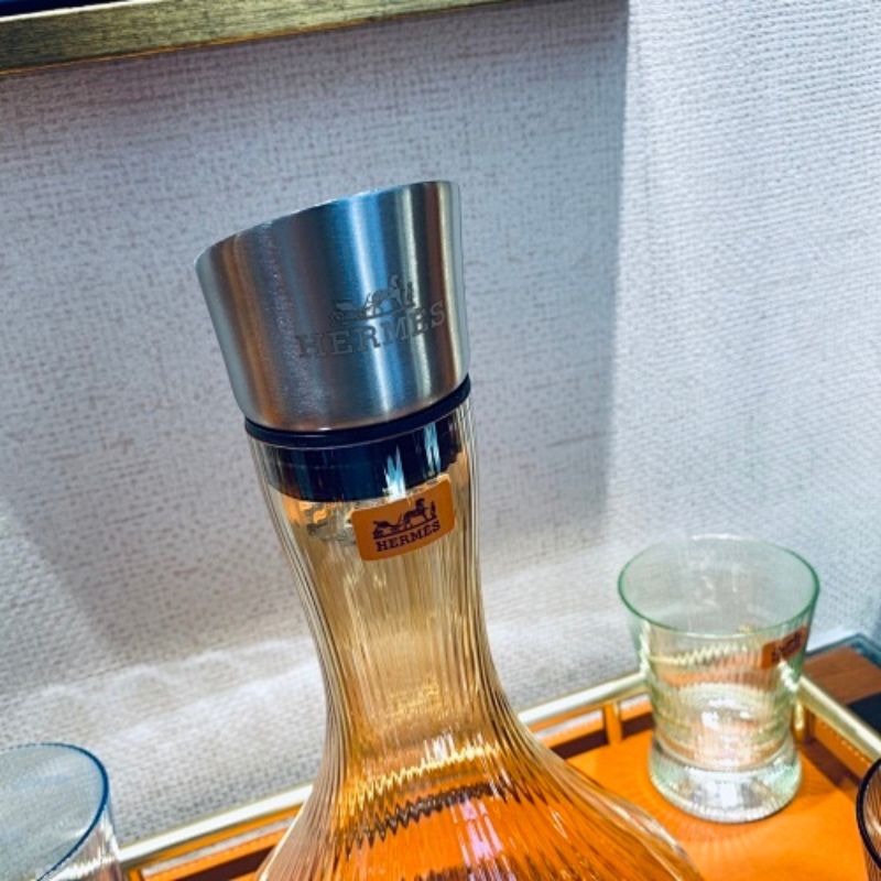 Hermès handmade crystal drinkware collection,