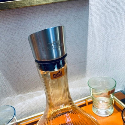 Hermès handmade crystal drinkware collection,